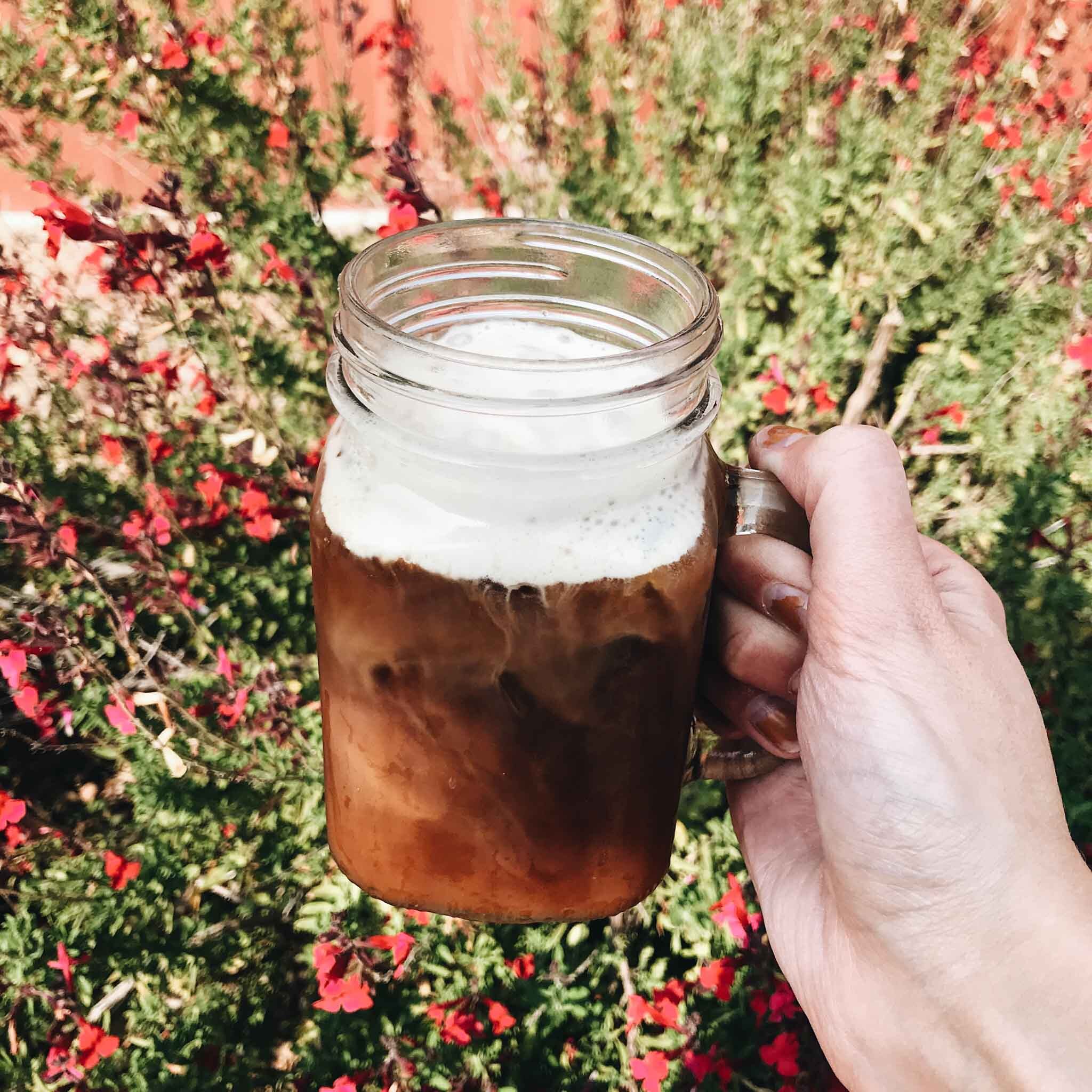 Rosemary Cold Brew with Honey Cold Foam | Blacksmith Coffee Shop ...